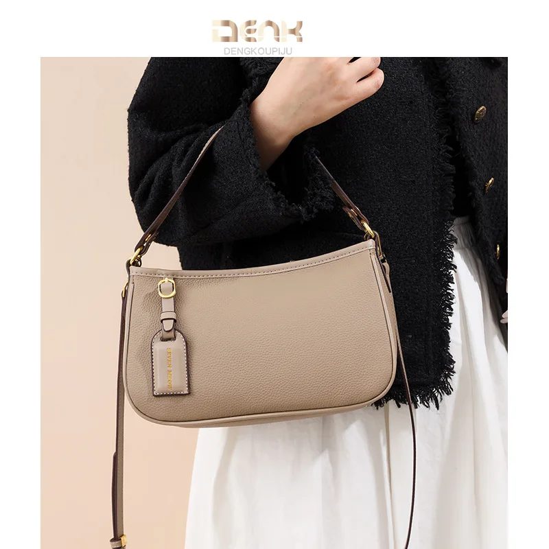 

Women's genuine leather versatile and simple baguette bag, hand-held bag, single-shoulder crossbody bag