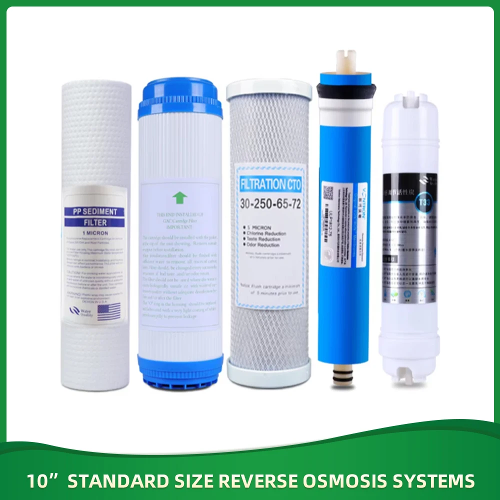 75 GPD 5 etapas RO sistema de filtro de agua por ósmosis inversa ahorro de energía debajo del fregadero purificador de agua potable para el hogar