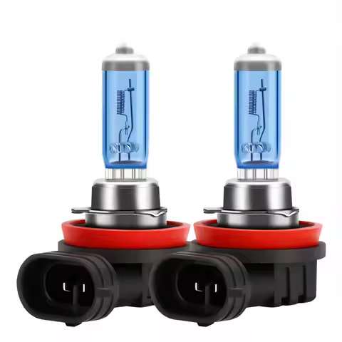 2PCS H8 H9 H11 Xenon White Super Halogen Headlight Bulbs 100W 6000K LED Headlamp 1:1 installation Car Bulb