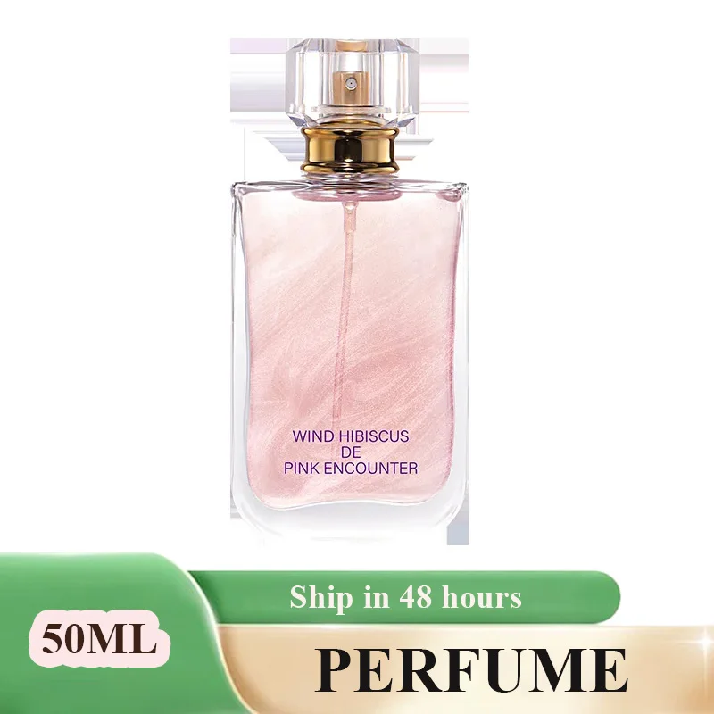 

50ML Pink Shimmer Perfume for Women Long-Lasting Fragrance Fresh Natural Notes High-Quality Eau De Parfum Body Spray Cologne