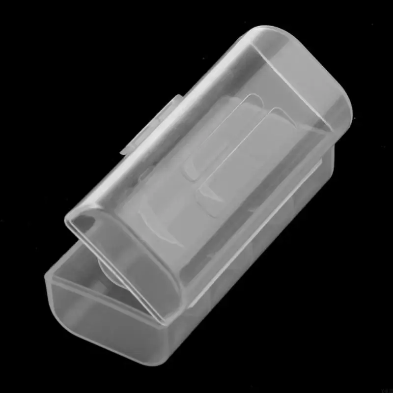 พลาสติกโปร่งใส y4ue สำหรับตัวยึดเคสคอนเทนเนอร์กล่องเก็บแบตเตอรี่สำหรับ 1x 26650