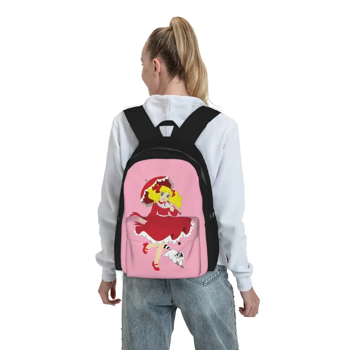 Candy Candy Anime Manga Backpack Student BookBag Children School Bag Laptop Shoulder Bags for Men Women