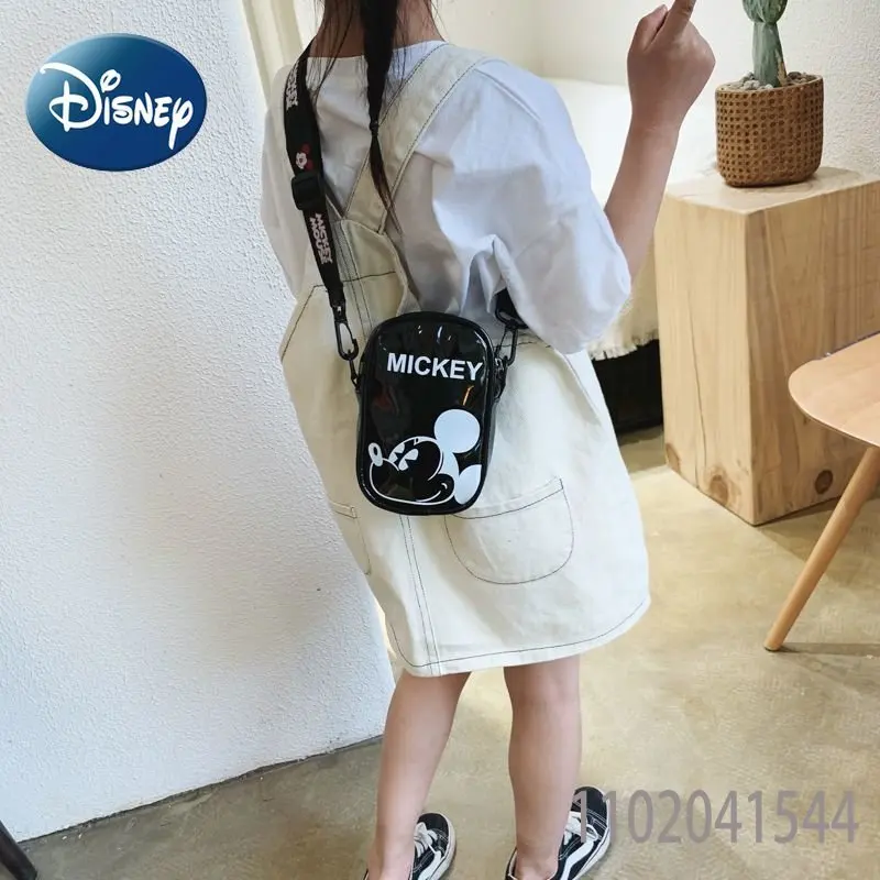 Bolso de hombro de Mickey Mouse para niña, Mini monedero de moda para niño, Mochila pequeña