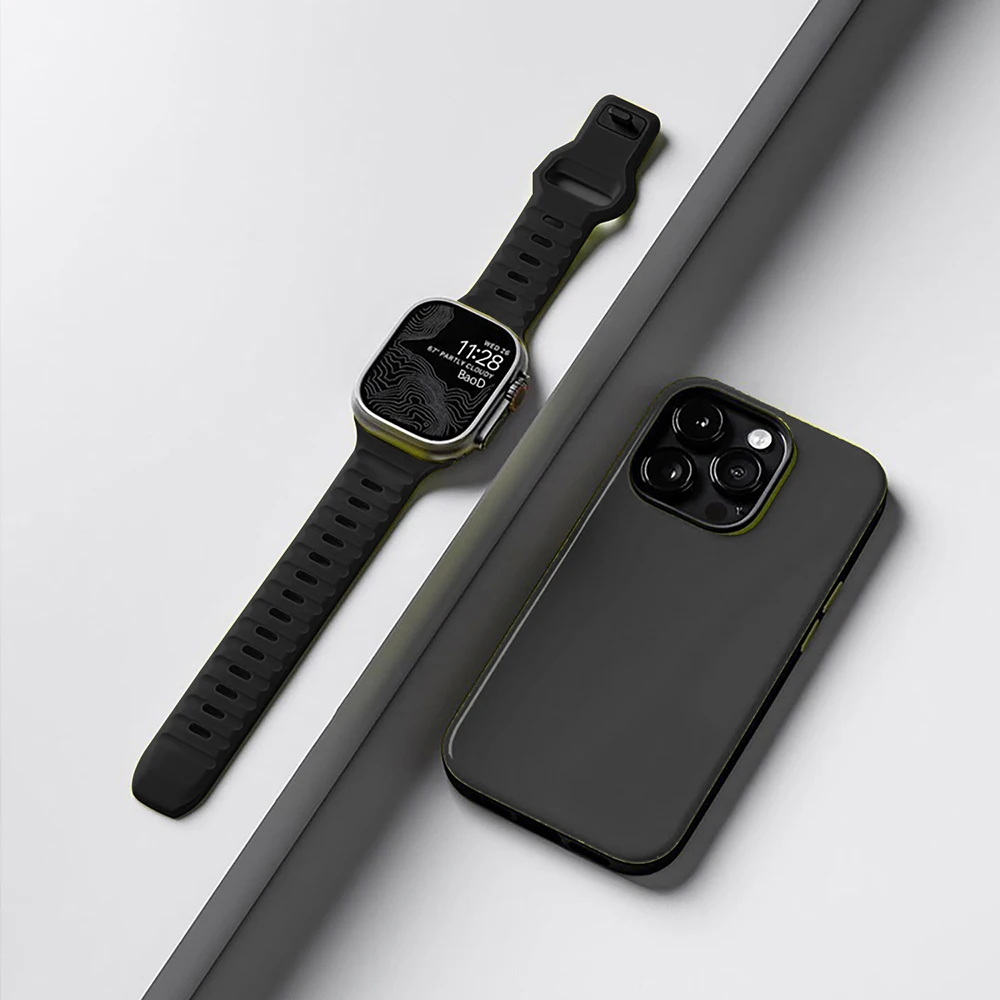 Силиконовый ремешок для Apple Watch Band Ultra 2 49 мм 46 мм 45 мм 44 мм 40 мм 41 мм 42 мм Спортивный браслет Iwatch Series 10 9 8 7 6 SE 5 4