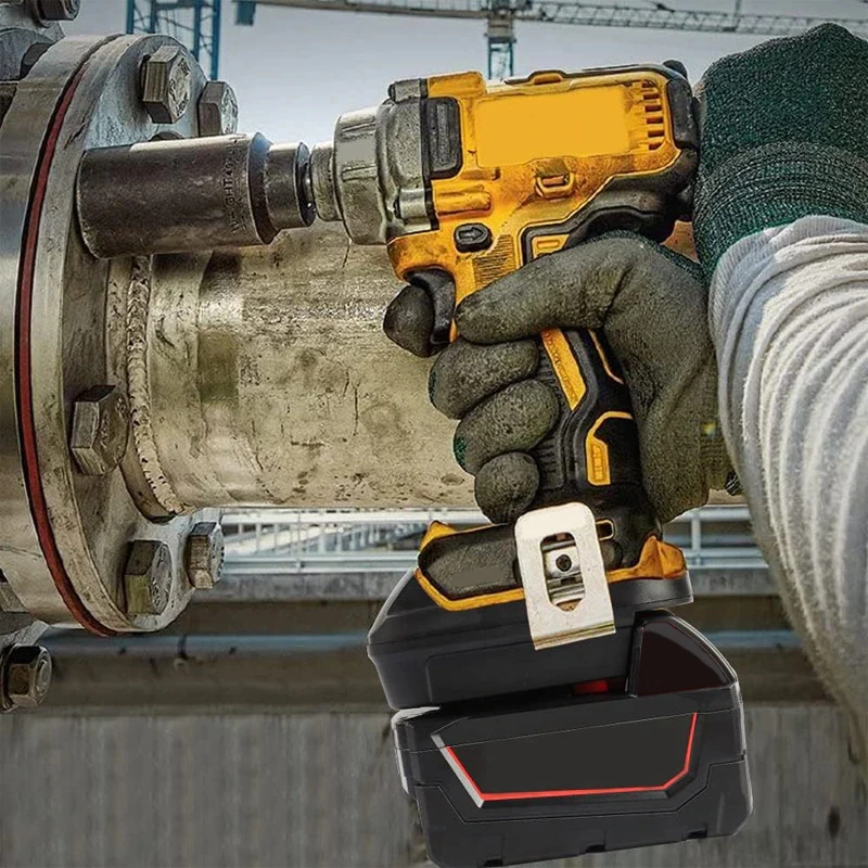Adattatore batteria MIL18DL per batteria agli ioni di litio Milwaukee 18V converti per accessori per utensili elettrici Dewalt 18V 20V