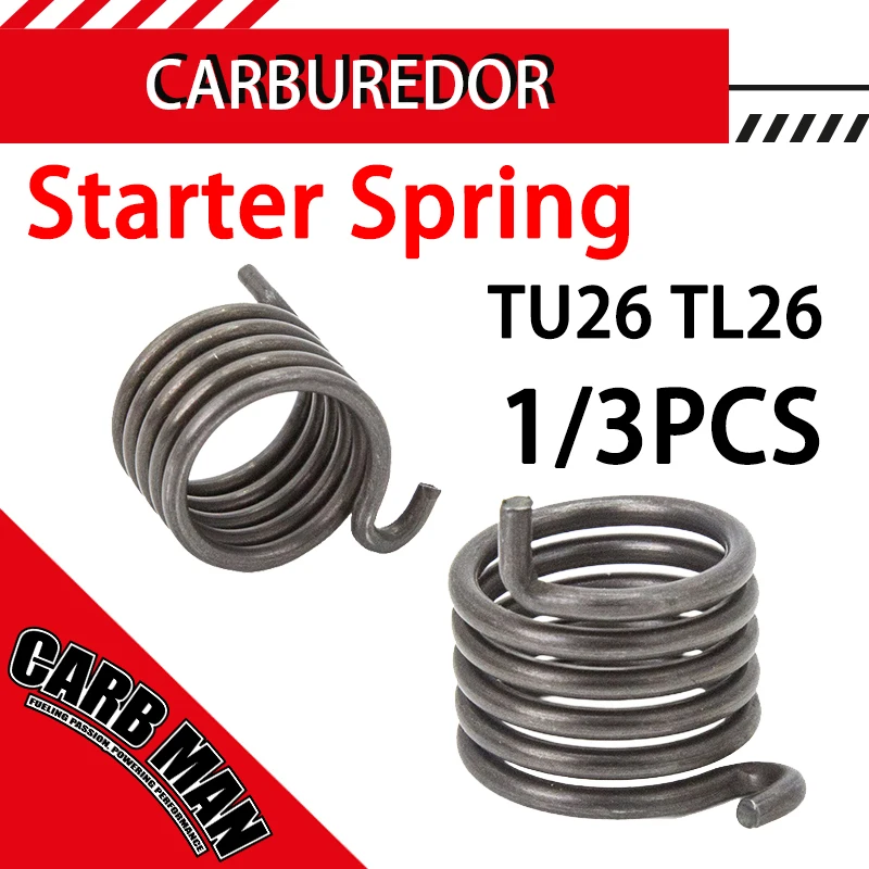 

For TU26 TL26 Walbro WYJ-138 WYK-186 26cc 33cc Chainsaw Recoil Spring Starter Pull Start Spring Recoil Pulley Starter Spring