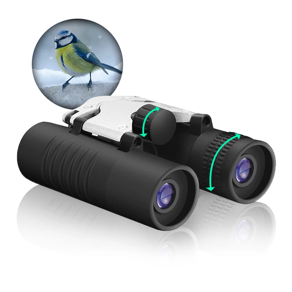 8x21 HD Binoculars Easy Focus Outdoor Binoculars Waterproof Small Compact Binoculars for Bird Watching Hunting Concert Theater