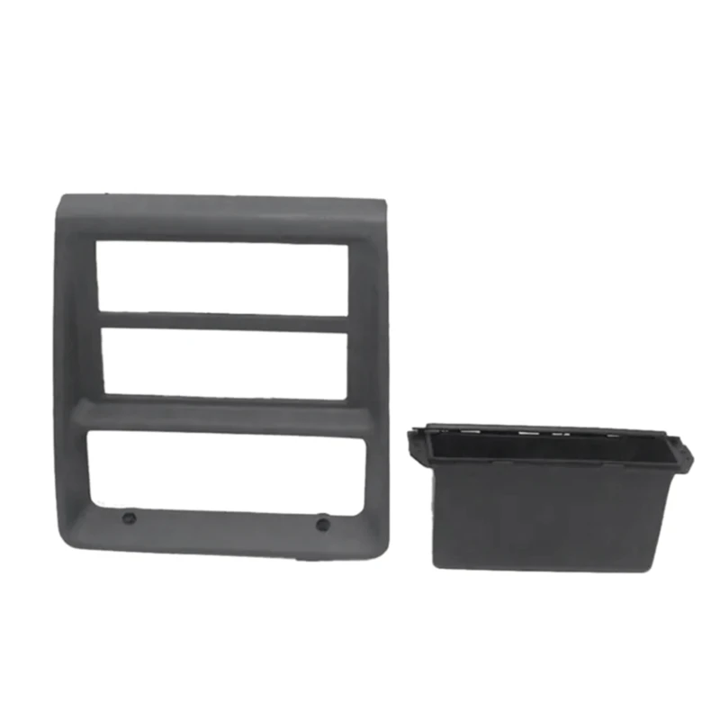 2Pcs Instrument Cover Trim Frame With Tape Box For VW Jetta MK2 1990-1998 Dashboard Radio Panel Tape Decoration Replacement