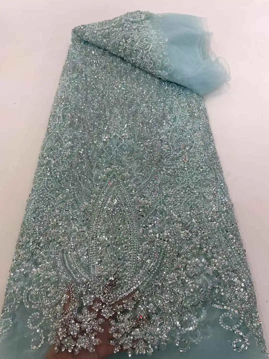 أفريقيا النيجيري مطرز الفرنسية شبكة الدانتيل مع الترتر جودة عالية 2025 التطريز الدانتيل الترتر الدانتيل لفساتين الزفاف النساء