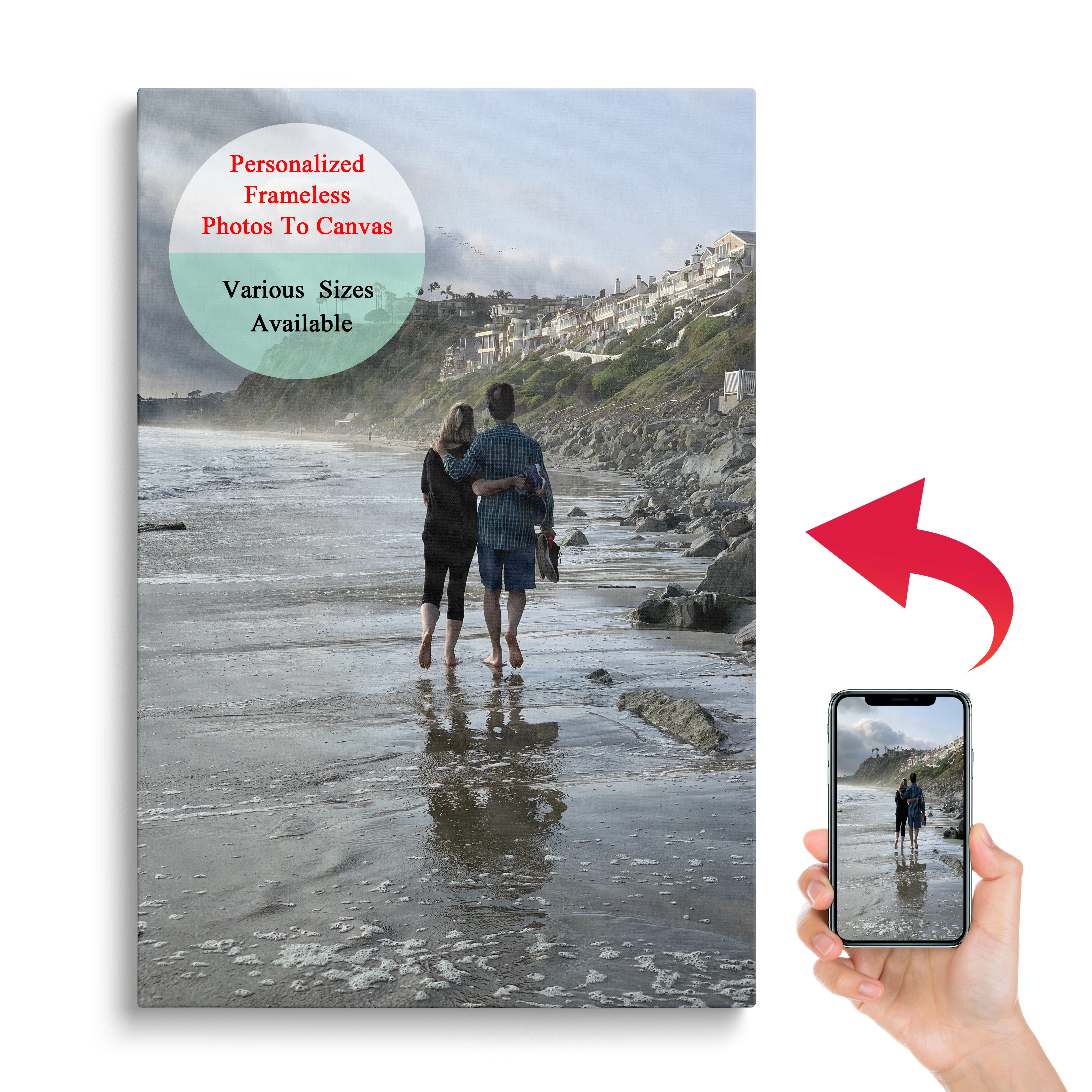 

Photo Picture Wall Decor Custom Canvas Print Personalized Poster Pet Landscape Beach Ocean Abstract Modern Graffiti Photo Gift