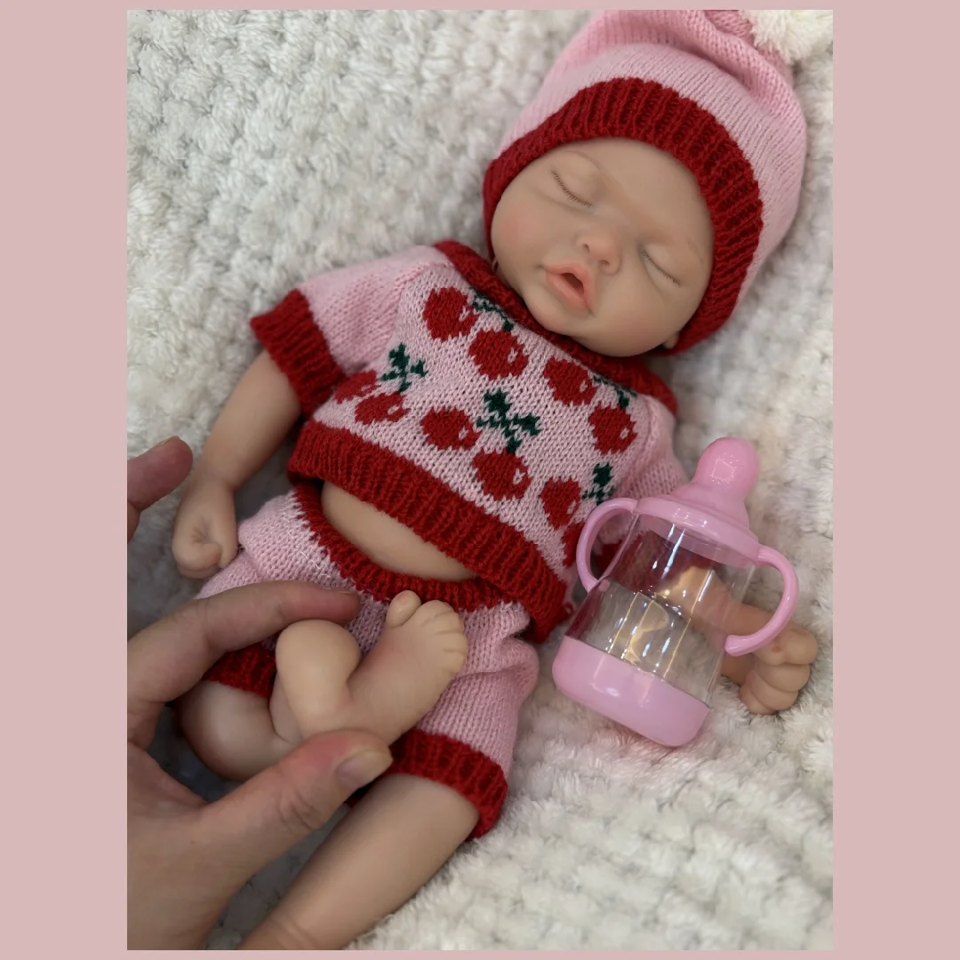 13inch Silicone bebe can open mouth Full Solid Slicone Bebe Reborn Doll Realistic Newborn Baby Doll Toy For Gifts Muñeca Reborn