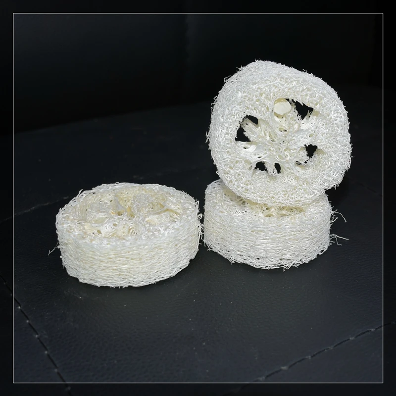 100PCS/LOT ReadStar 2CM Thick 4-6CM Width Natural Loofah Luffa Sponge DIY Soap Core Soap Dish Bath Scrubber