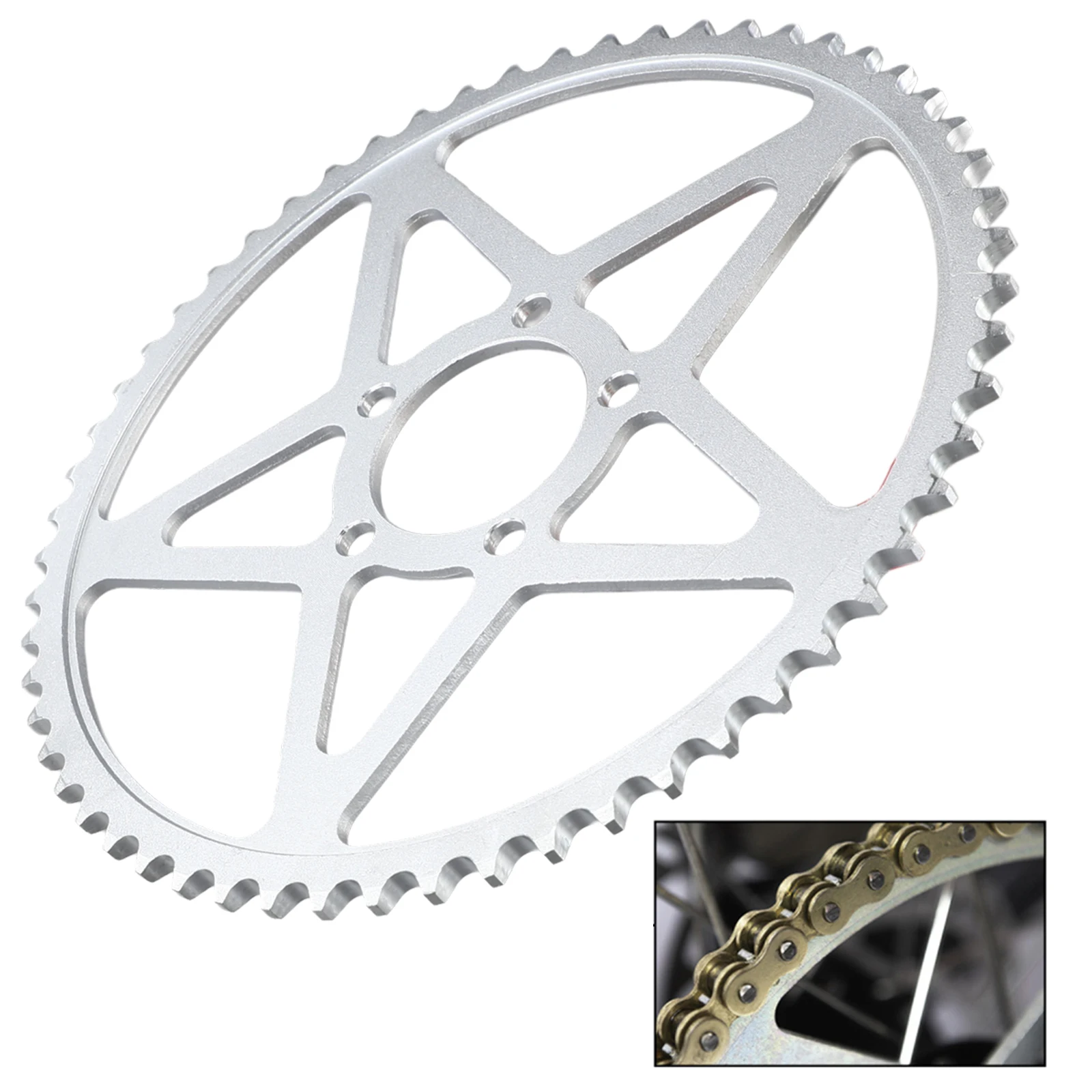 Motorcycle Chain Sprocket Dirt Bike Sprocket 48/58T For Surron For Light Bee X/S Electric Bicycle Torque Washers 12mm For Bafang