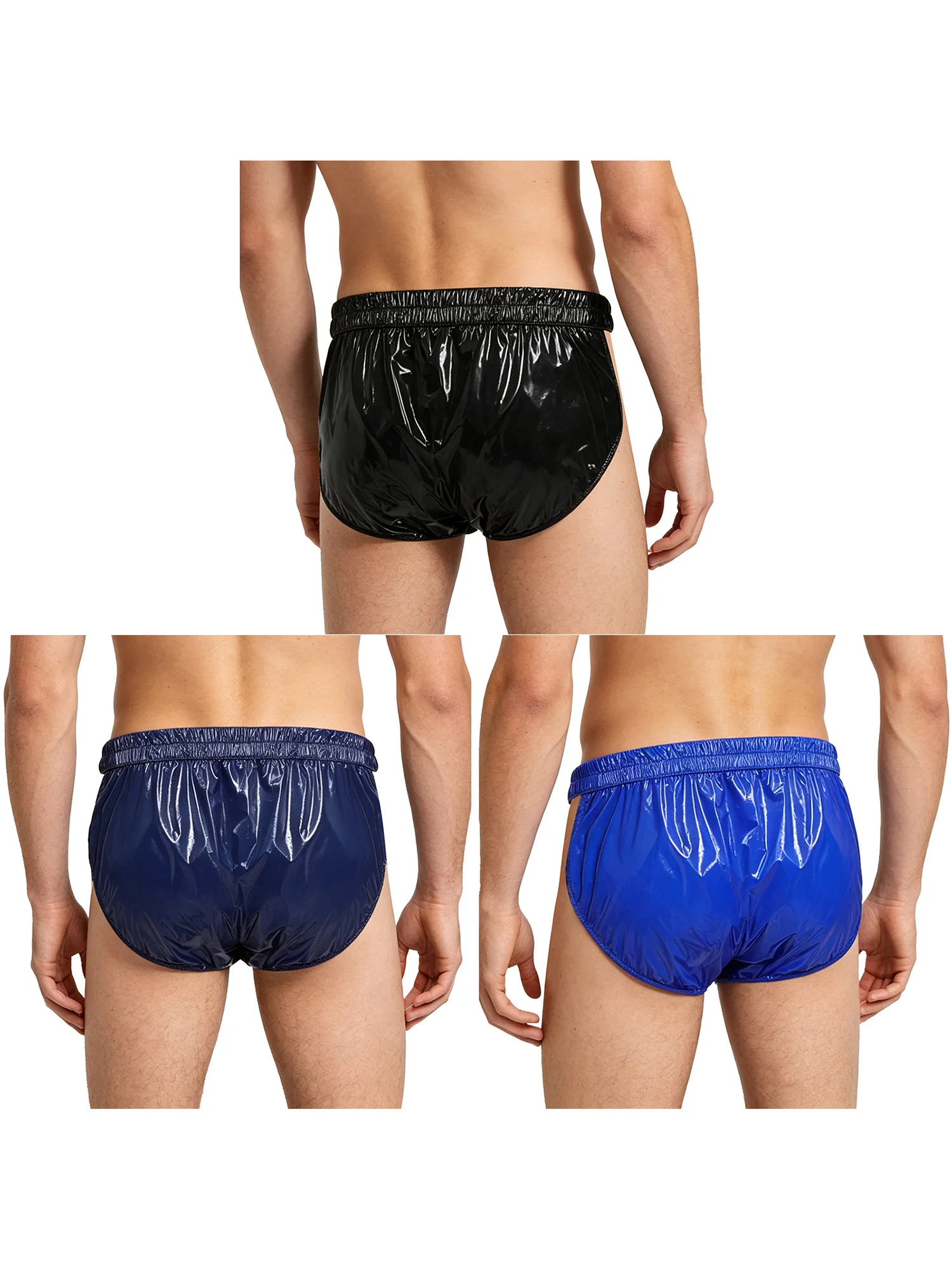 3pcs Adult Waterproof Briefs Leakproof Diaper Cover Panties Elderly Special Needs Adaptive Underwear Beach Swimwear Clubwear