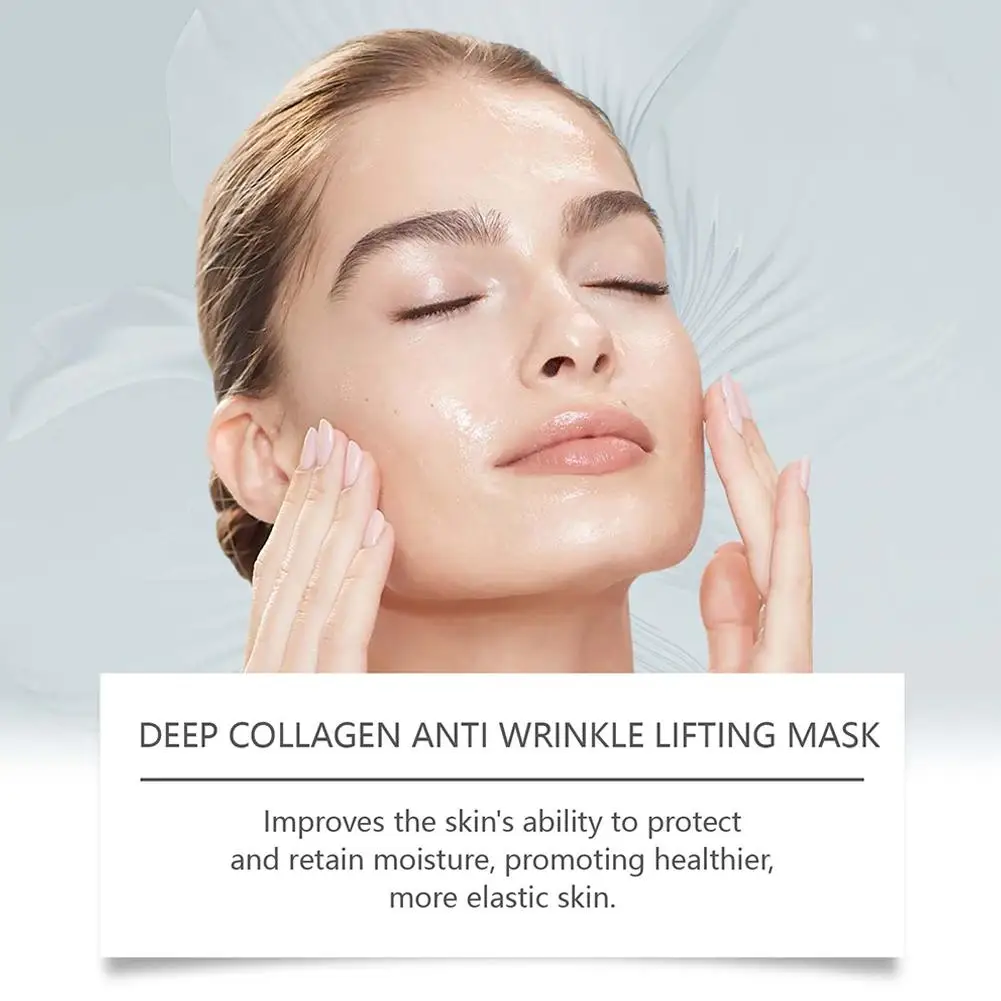 New Collagen Anti Wrinkle Facial Mask Fade Face Fine Line Lift Firm Skin Anti-Aging Moisturizing Brighten Skin Care Cosmetics