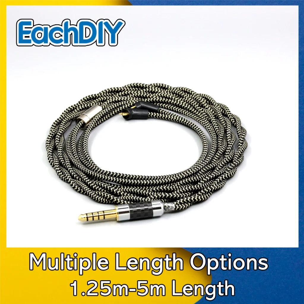 

2 Core 2.8mm Litz OFC Earphone Shield Braided Sleeve Cable For Etymotic ER4B ER4PT ER4S ER6I ER4 2pin 8067