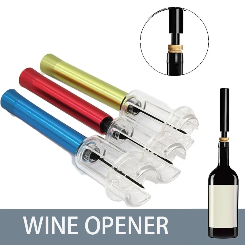 ضغط الهواء فتاحة النبيذ زجاجة من الفولاذ المقاوم للصدأ المفتاح دليل المحمولة أدوات فتح صغيرة بار اكسسوارات أدوات المطبخ