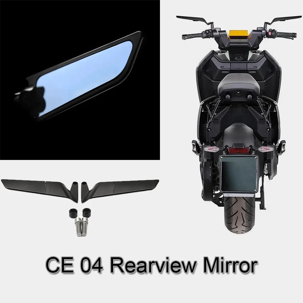 

NEW CE 04 Motorcycle Rearview Mirror Stealth Mirrors For BMW CE04 ce 04 2022-2023 Sports Winglets Mirror Kits Adjustable Mirrors