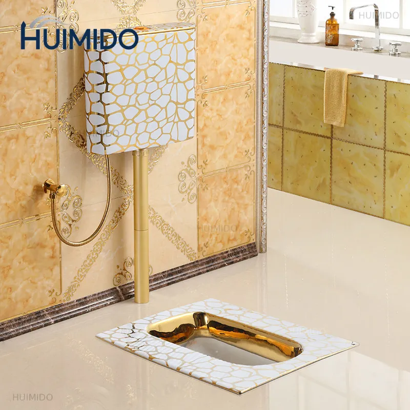 European-style golden squatting toilet, bathroom squatting toilet, deodorant aircraft toilet, complete set of urinal