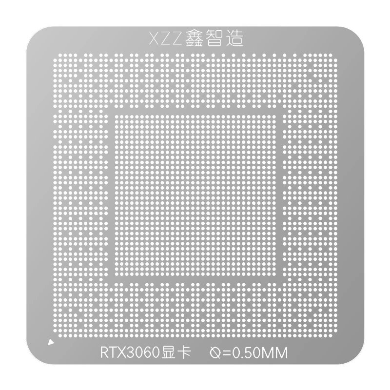 XZZ BGA stencil for GTX1050 GTX1060 GTX1080Ti GTX1650 GTX2060 GTX3060 GTX4070 GTX4090 RX7900XT RX6800XT RX6600XT A1990 RTX2080Ti