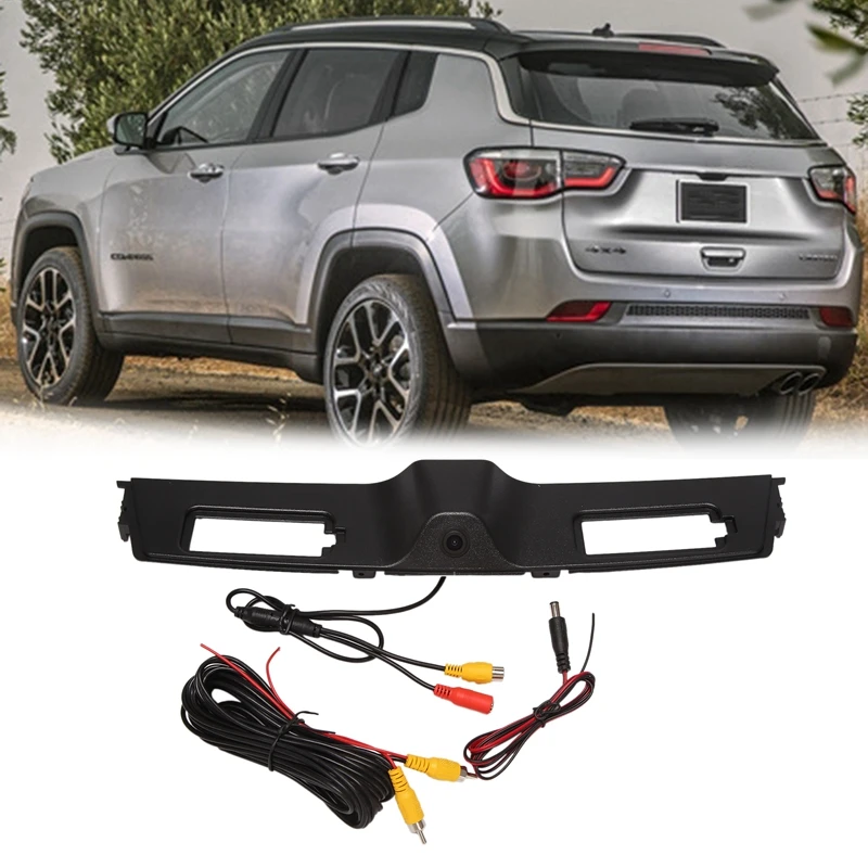 

Car Rear Trunk Lid Camera For Jeep Compass Longitude 2017 2018 Trunk Switch Cover Camera Reverse Backup Dynamic Track