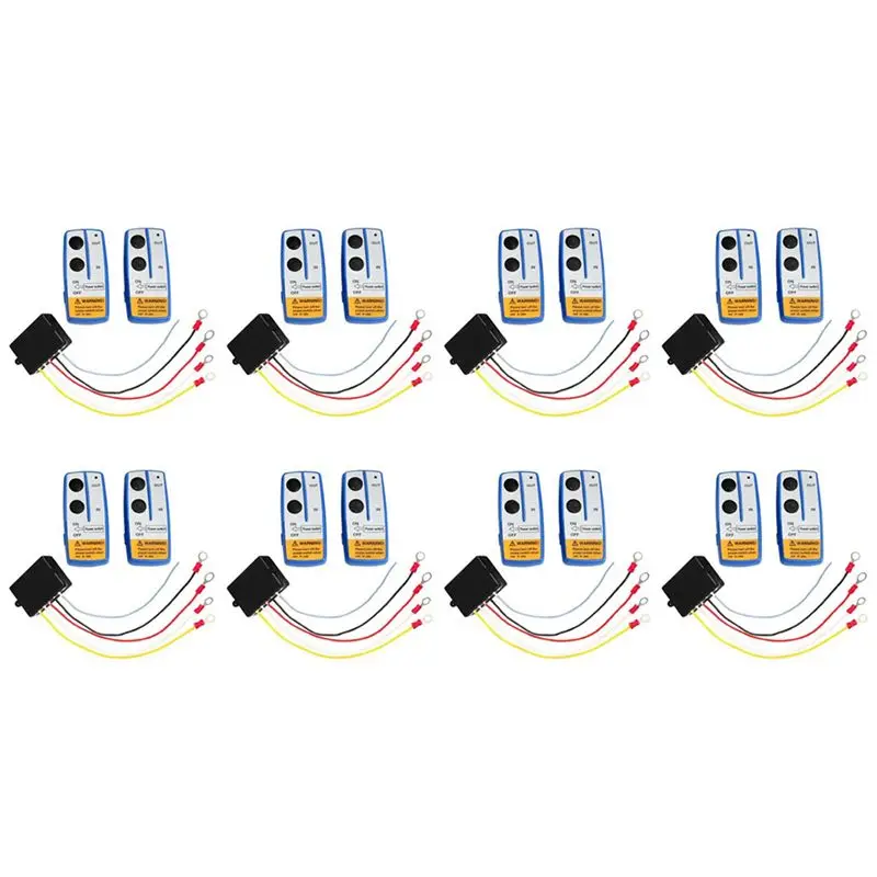 16X Wireless Winch Remote Control Switch Lift Gate Hydraulic Pump Dump Bed 12V Recovery Tow Truck-L94A