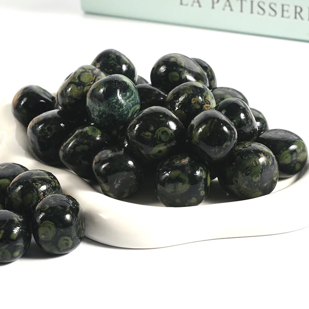 Natural Kambaba Jasper Tumbled Crystal Stones Cube Quartz Polished Gemstones Mineral Specimen Home Decoration Gift
