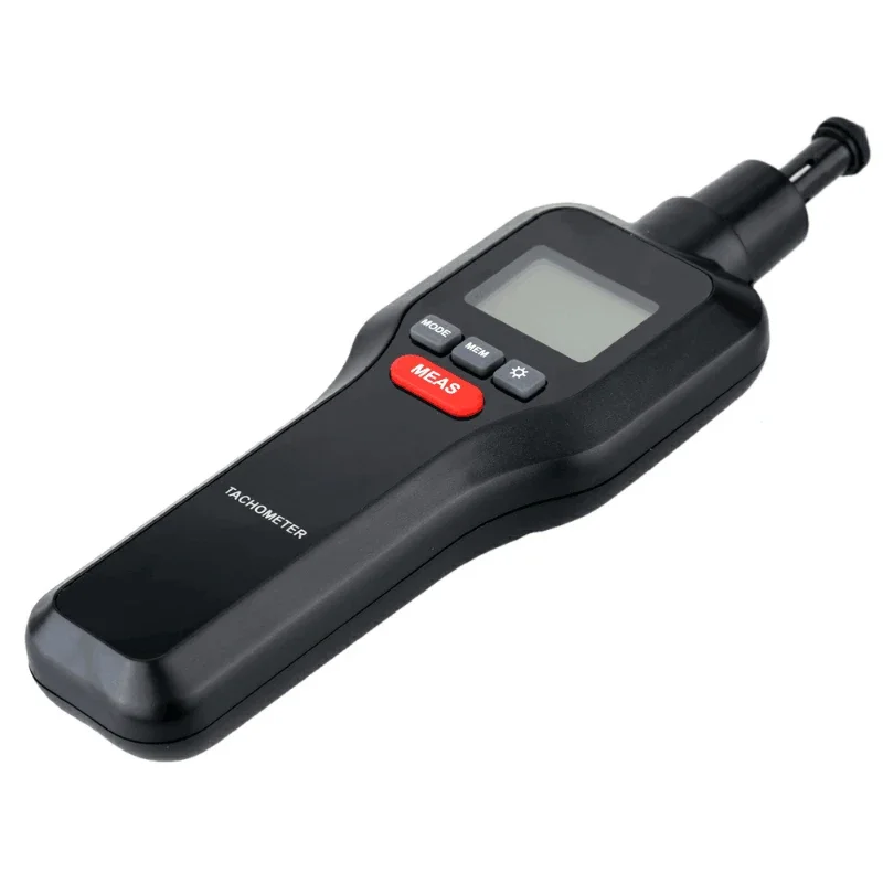 HT-522 Digital Contact Tachometer Rotate Speed Linear Velocity Motor Frequency Meter 1~99999RPM LCD Speedometer