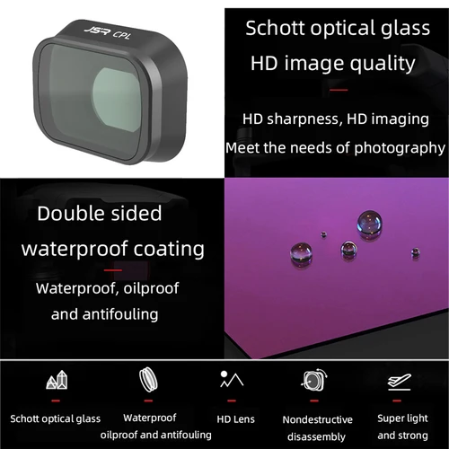 Imagen 2 del producto Filtro para DJI Mini 3 Pro filtros de lente UV CPL ND Star Night NDPL polarizador lentes de cámara para DJI Mini 3 Pro Drone Accesorios