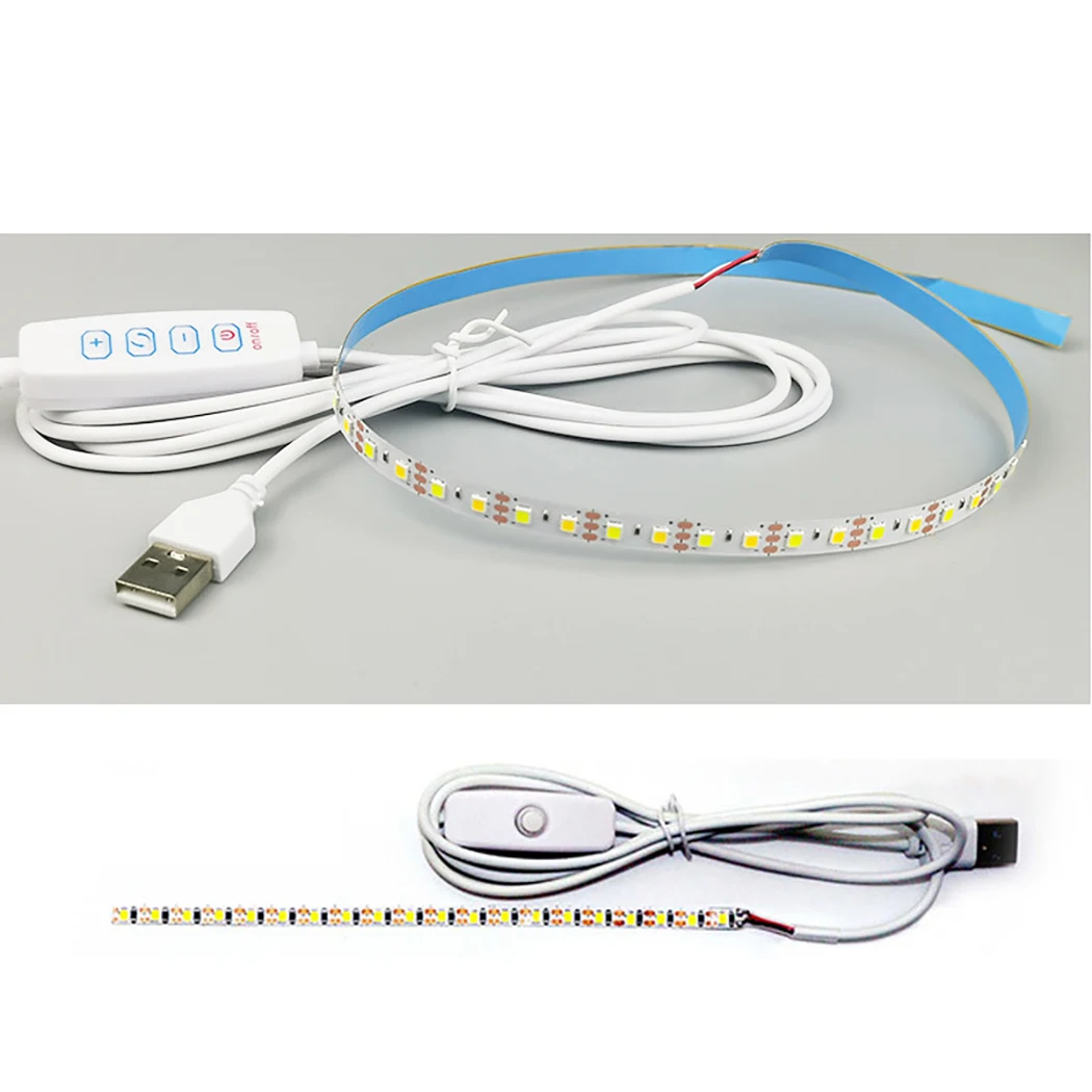 LED Dimmer USB Port Power Supply Adjust brightness DC Plug Cable Dimmer Controller With ON OFF Switch Adapter For LED Light