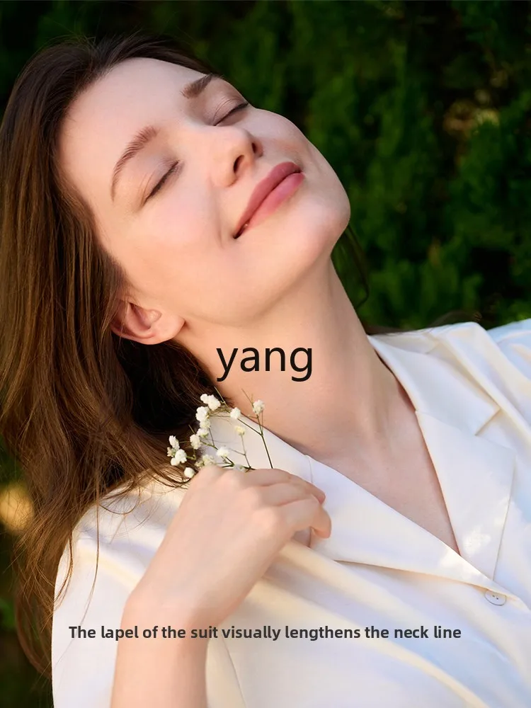 CX cotton suit lapel homewear trousers living clothes women's comfortable pajamas pajamas