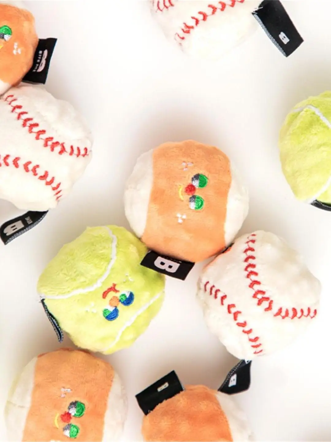 

Tee-Color Plu Dog Toy Ball Elastic Sound-ing Tennis Set Rubber Ball Plaything for Puppies Soft TPU Material Doggies Love