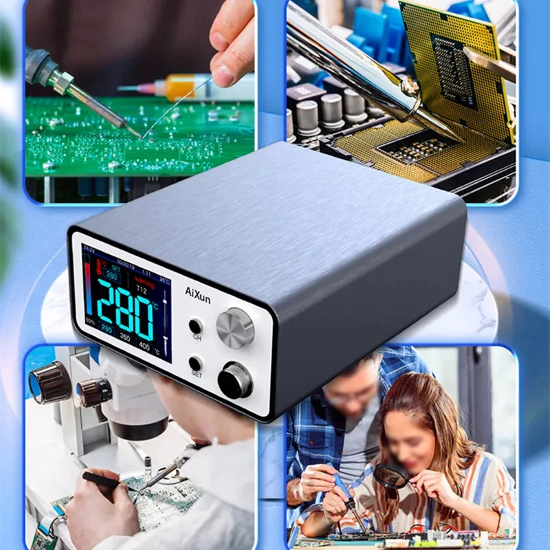 Aixun 200W T3A Intelligent Soldering Station With Electric soldering iron T12/T245 Handle Welding Tips For SMD BGA Repair