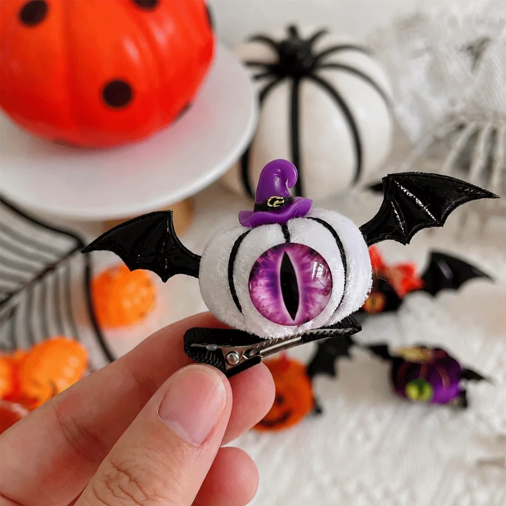 Party Barrettes Halloween Hair Clips Dress Up Comfortable Wearing Hat Headwear Cosplay Party Props Horrific Pumpkin Headwear