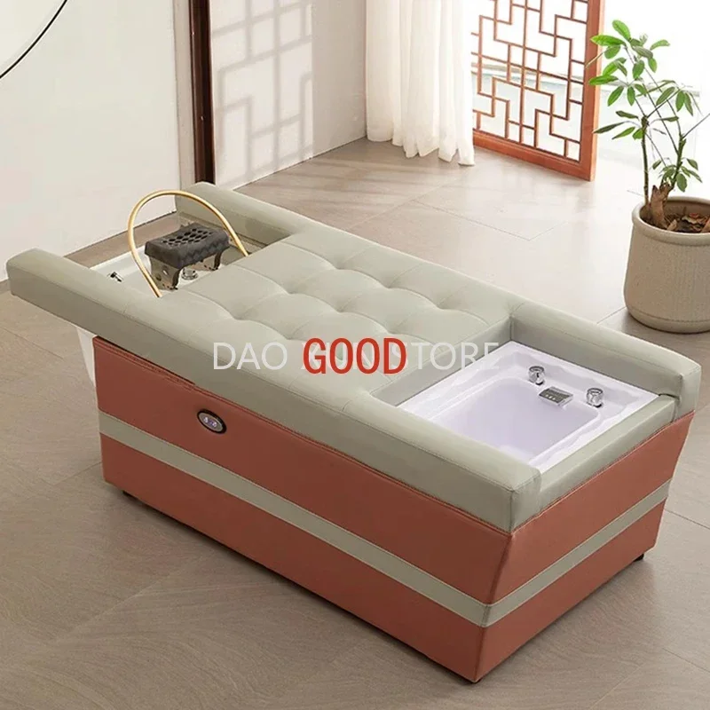 

Japanese Head Spa Shampoo Bed Electric Comfort Foot Spa Hair Washing Bed Lounge Stylist Cama De Champu Salon Furniture MQ50SC