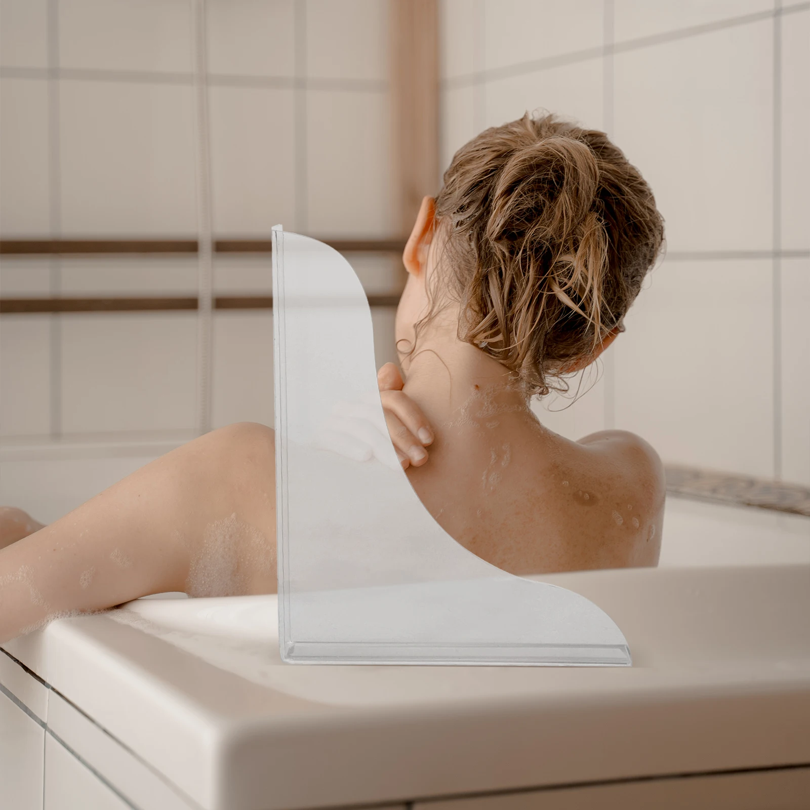 

2Pcs Acrylic Splash Guards Transparent Bathroom Bathtub Edge Splash Barrier for Shower Sink Protective Splashing Guard