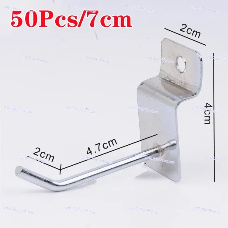 50 Pcs Wall Hooks For Garage Board Grid Store Display Panel Heavy Load Rack For Kitchen Bathroom Towel Key Slot Plate Wall