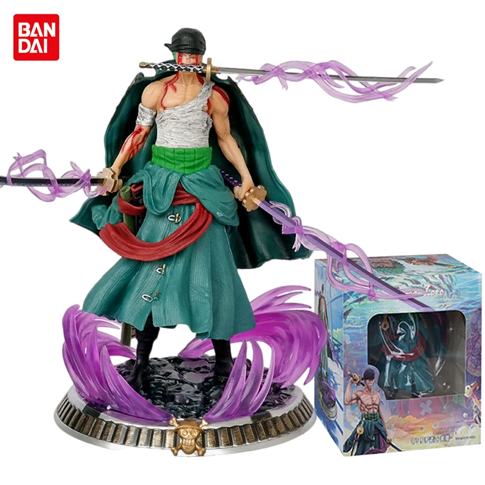 21cm One Piece Anime Figure Bath Blood Roronoa Zoro PVC Model Action Figure Collection Exquisite Birthday Christmas Gifts