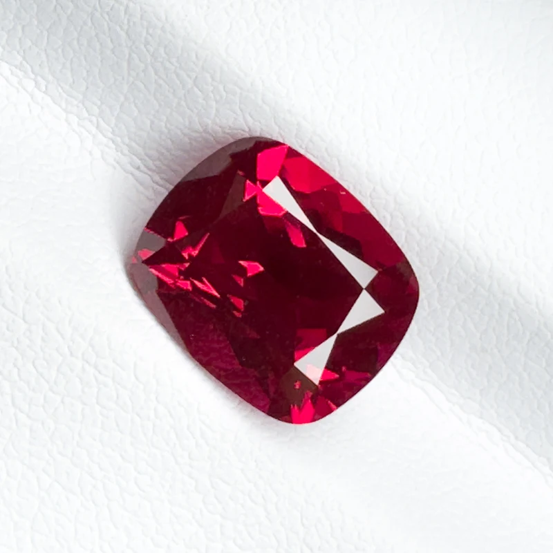 

Lab Grown Ruby Rectangular Cushion Cut Pigeon Blood Red Top Quality Gemstone For Jewelry Making with AGL Certificate