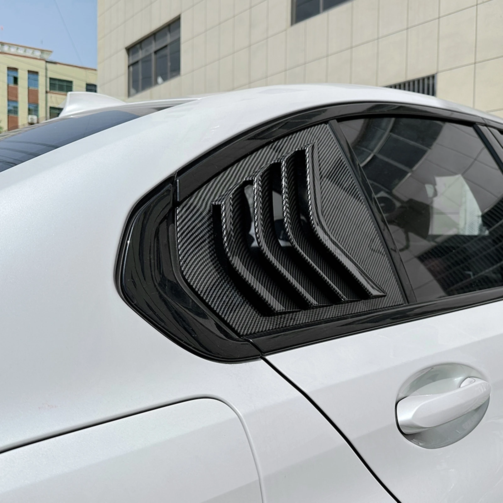 For BMW 3 Series G20 320i 325i 330i M340i 2019-2023 Rear Window Side Louver Shutter Trim Tail Windshield Cover Shade Blind
