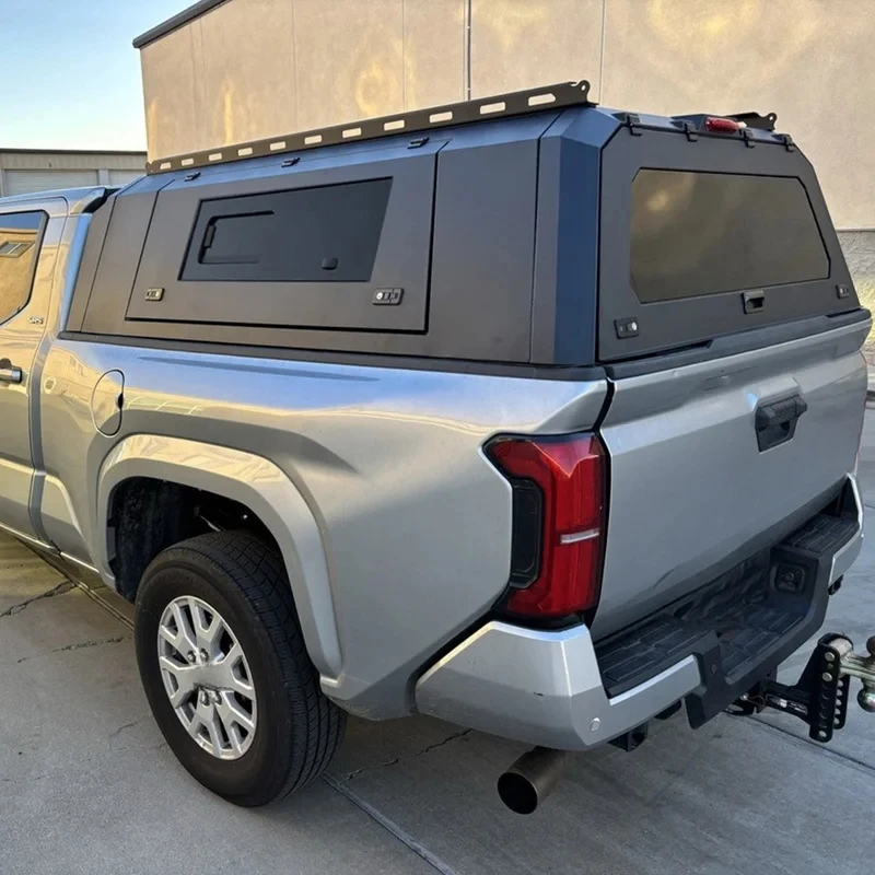 PrimeSelect Powder Coated Steel Pickup Canopy Le Weatherproof Storage Truck Bed 4X4 Offroad Aftermarket Utility Accsori