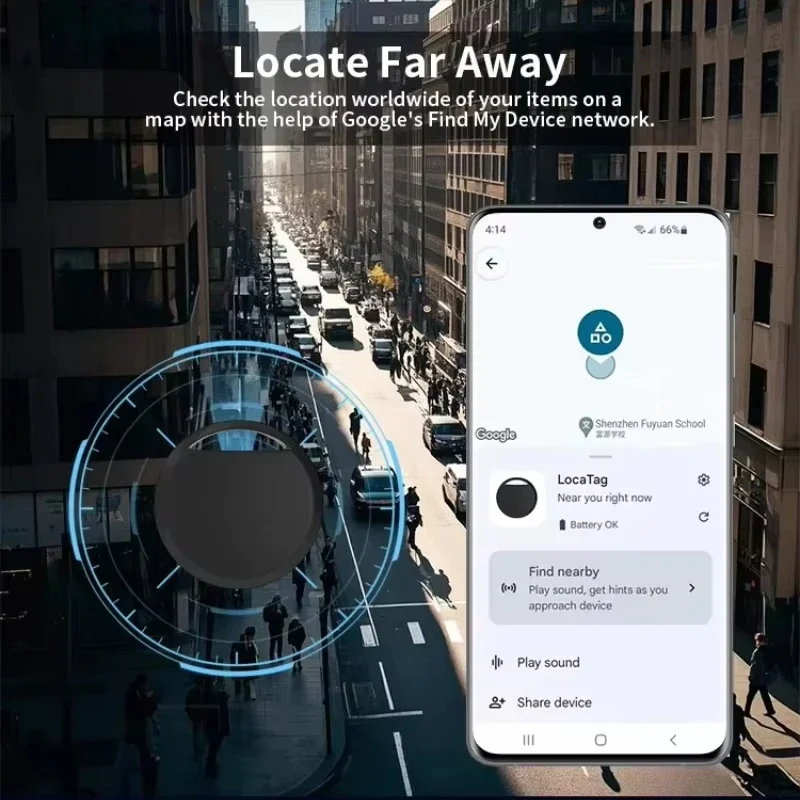 

Bluetooth GPS-трекер Google Smart Tag Find My Key Wallet Pet Loud Ring Портативное устройство глобального отслеживания и защиты от потери для Xiaomi