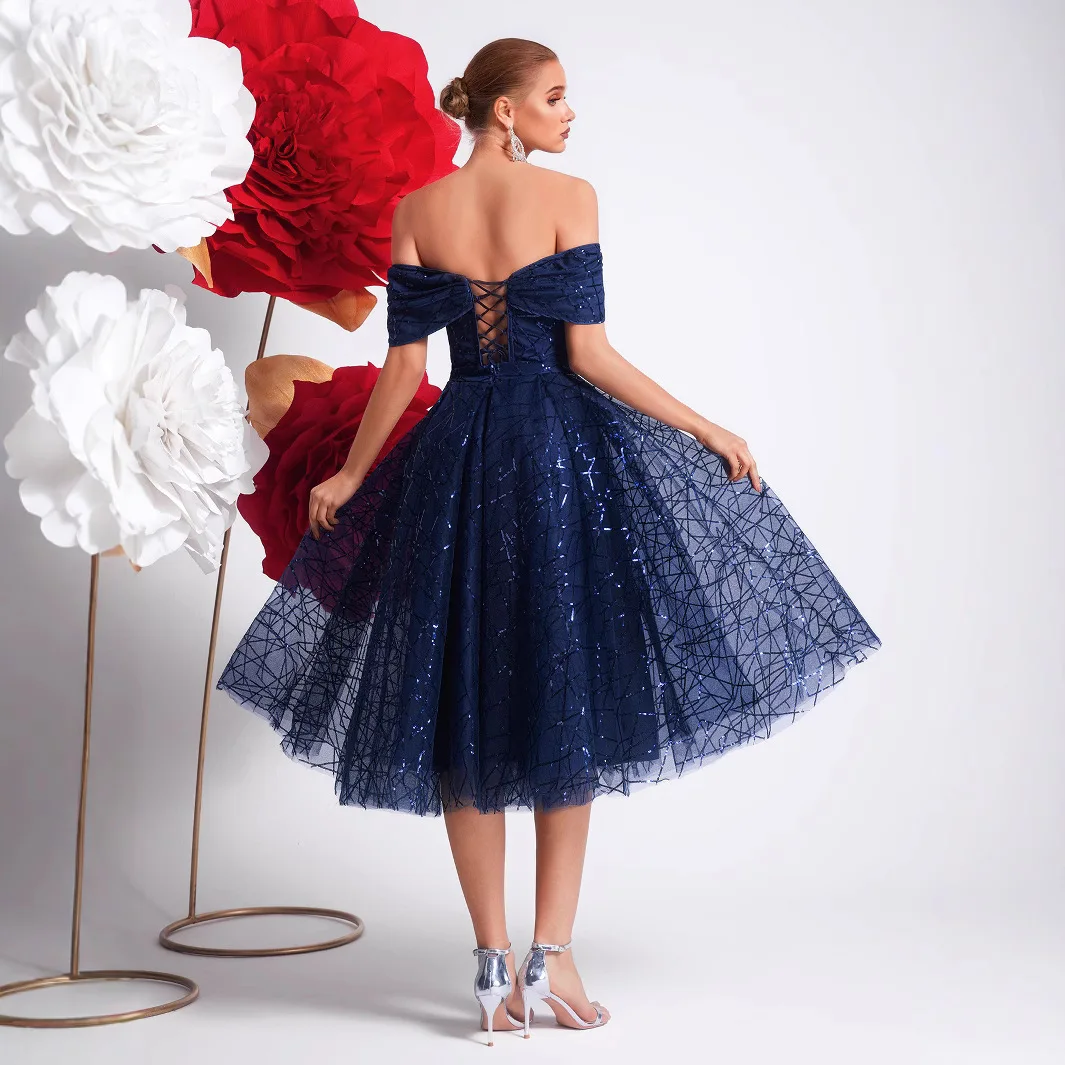 Ele Starry Glimmering Dr Luxury Strapl ثوب مسائي للسيدات تجمعات عادية iny Chic Sle