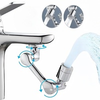 1080° Universal Rotation Faucet Extender Sprayer Head Two-mode Multi-function Faucet Robotic Arm Kitchen Bathroom Accessories