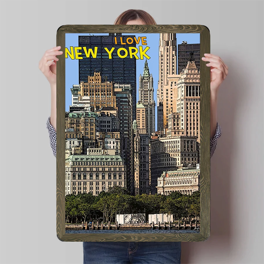 Home Office York - New York City Skyline Metal Wall