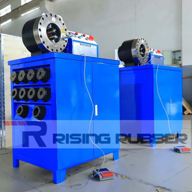 CHILE 2 Inch Rubber Hydraulic Hose Press Crimping Machine Cutting Skiving Machine
