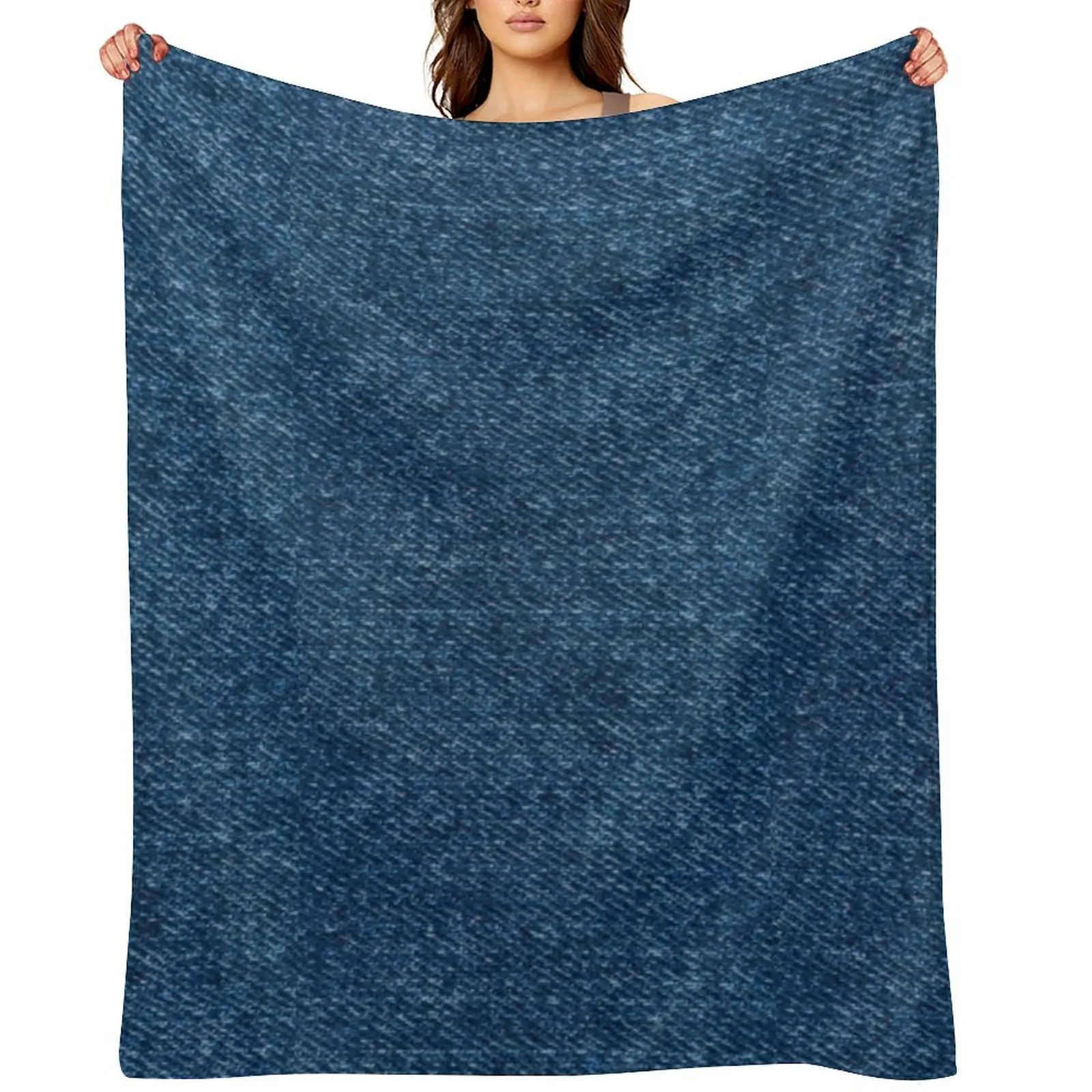 Denim Blue Jean Throw Blanket Soft Beds Soft Plush Plaid Luxury Hairys blankets and throws Stuffeds Blankets