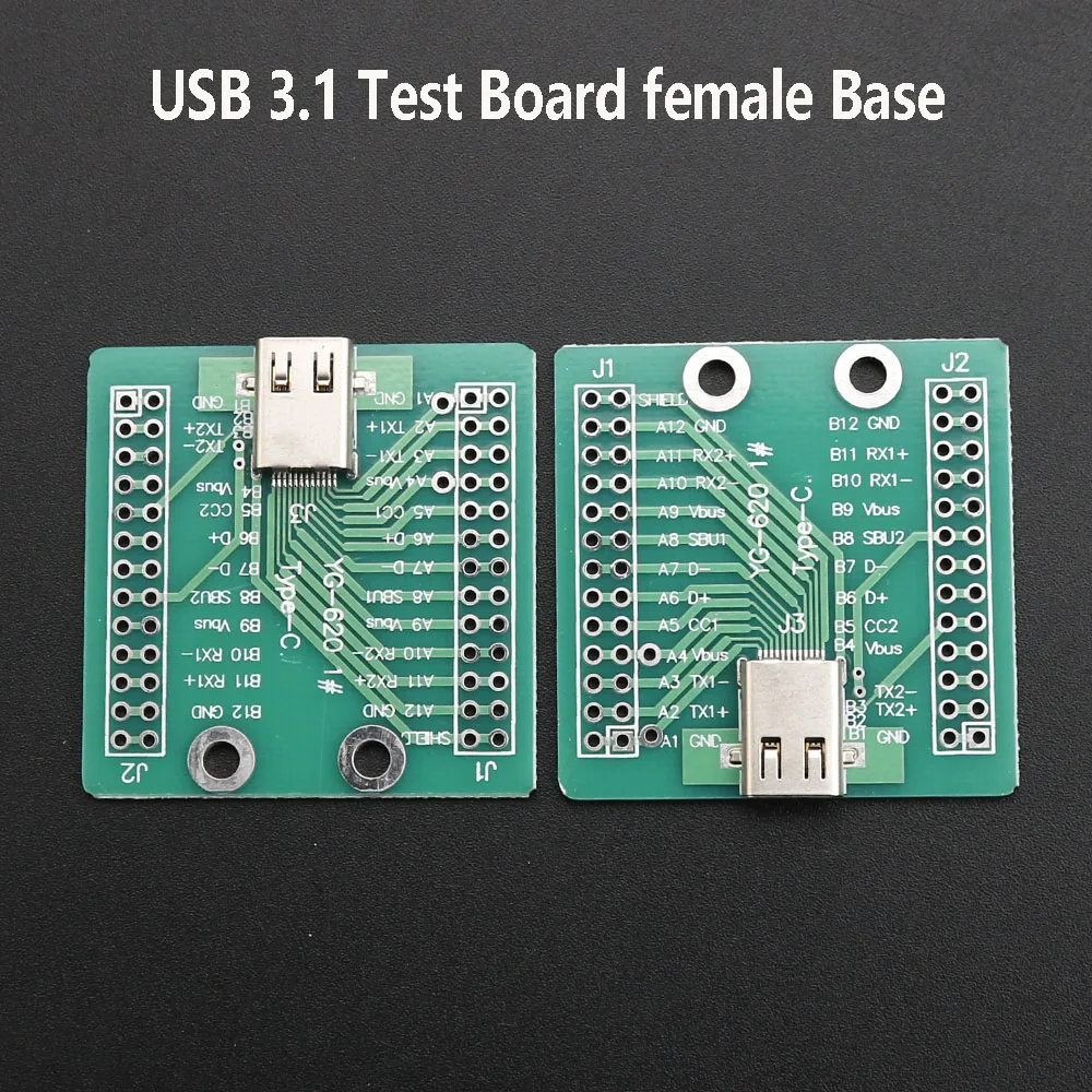 USB 3.1 Test Board female Base C Type-C Data cable PCB Board Adapter  test board USB