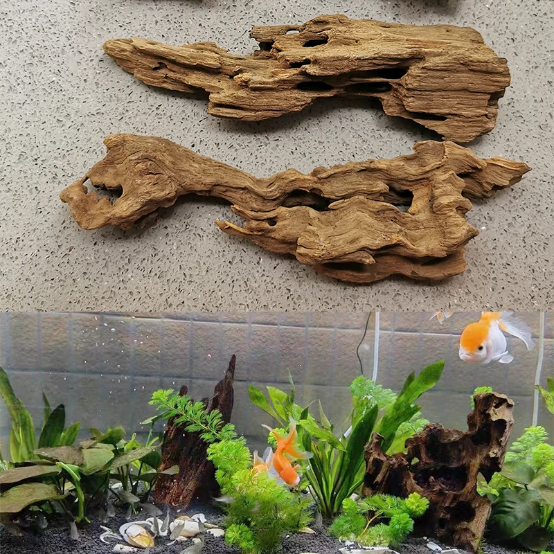 Fish tank Natural Wood Shrimp wood Fish rest hole Natural Large Driftwood Tree Trunk Drift wood Aquarium Plant Aquario Decor