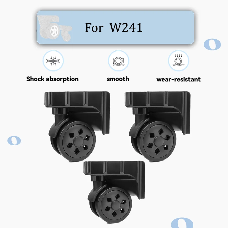 

For W241 Universal 360° Silent Smooth-Rolling Luggage Wheel Replacement Set - High-Quality Silent Wheels